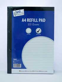 A4 REFILL PAD LINED 100 SHEET
