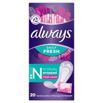 ALWAYS DAILY LINERS FRESH SCENT NORMAL