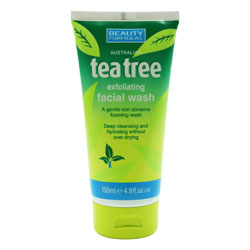 BEAUTY FORMULAS TEA TREE EXFOLIATING FACE WASH