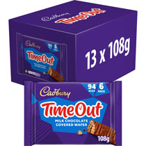 CADBURY TIMEOUT WAFER BAR 6PK