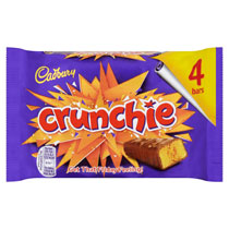 CADBURY CRUNCHIE BARS 4 PACK