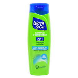 WASH & GO SHAMPOO 2IN1 ANTI DANDRUFF