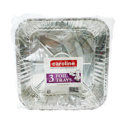 CAROLINE FOIL TRAY SQUARE N1038