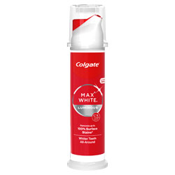 COLGATE TOOTHPASTE MAX WHITE LUMINOUS PUMP 31/10/2