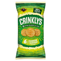 JACOB'S CRINKLYS CHEESE & ONION 6PK