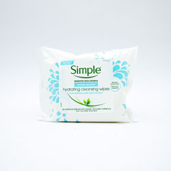 SIMPLE CLEANSING FACIAL WIPES WATER BOOST