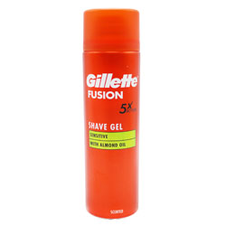 GILLETTE FUSION 5 SHAVE GEL SENSITIVE