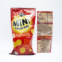 JACOBS MINI CHEDDARS RED LEICESTER 6 PACK