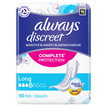 ALWAYS DISCREET PADS LONG