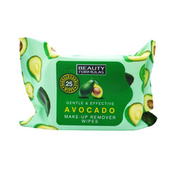 BEAUTY FORMULAS WIPES AVOCADO MAKE UP REMOVER