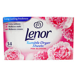 LENOR TUMBLE DRYER SHEETS PINK BLOSSOM