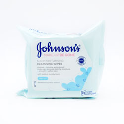 JOHNSONS FACE WIPES MAKE UP MOISTURISING