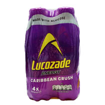 LUCOZADE ENERGY CARIBBEAN CRUSH 4PK
