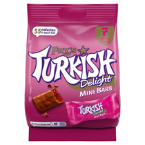 FRY'S TURKISH DELIGHT MINI BAR BAGS 105G