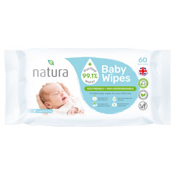 NATURA BABY WIPES PURIFIED WATER