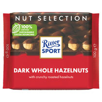 RITTER SPORT DARK WHOLE HAZELNUTS