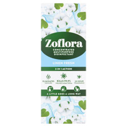 ZOFLORA DISINFECTANT FRESH LINEN 3 IN 1
