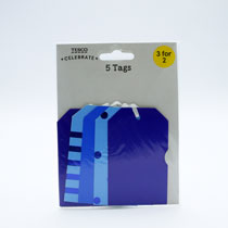 TESCO GIFT TAGS BLUE