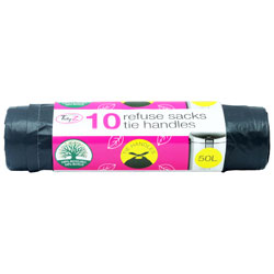 TIDYZ BIN BAGS BLACK QUALITY B0472