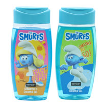 SMURFS SHAMPOO & SHOWER GEL 2 ASSORTED