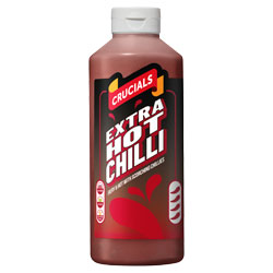CRUCIALS SAUCE SQUEEZY EXTRA HOT CHILLI