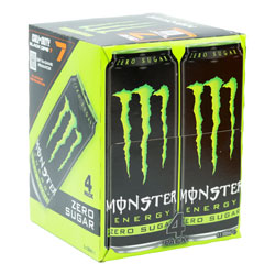 MONSTER ENERGY ZERO GREEN 4PK