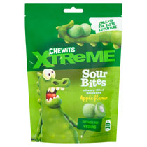 CHEWITS JUICY BITES POUCH XTREME SOUR