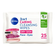 NIVEA BIODEGRADE CLEANSING WIPES DRY SKIN