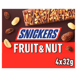 SNICKERS FRUIT & NUT 4 PACK