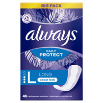 ALWAYS DAILY LINERS LONG LIGHTLY SCENTED