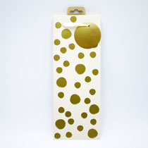 TESCO GIFT BAG BOTTLE GOLD SPOTS