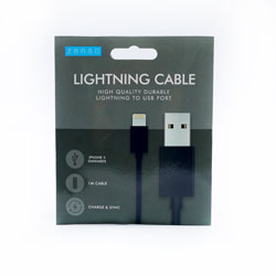 CHARGING CABLE LIGHTENING TO USB ASST