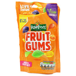 ROWNTREES FRUIT GUMS POUCH (VG)