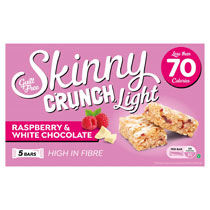 SKINNY CRUNCH LIGHT RASP&WHITE CHOC 5PK