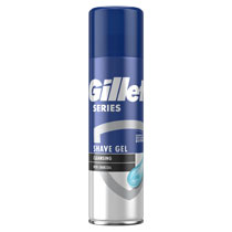 GILLETTE SERIES SHAVE GEL CLEANSING CHARCOAL