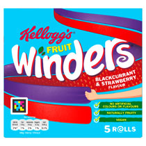 KELLOGGS FRUIT WINDERS STRAW/ BLACK