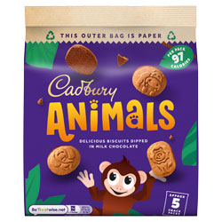 CADBURY ANIMALS MINI BISCUITS 5PK