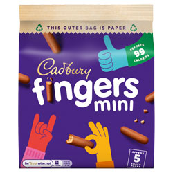 CADBURY MINI FINGERS 5 PK