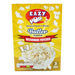 EAZYPOP MICROWAVE POPCORN BUTTER 3PK