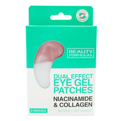 BEAUTY FORMULAS DUAL EYE GEL PATCHES NIACINAMIDE(C