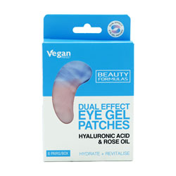BEAUTY FORMULAS DUAL EYE GEL PATCHES HYALURONIC