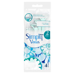 GILLETTE DISPOSABLE RAZORS SIMPLY VENUS 2