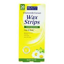 BEAUTY FORMULAS WAX STRIPS LEGS&BODY CHAMOMILE
