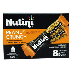 NUTINI PEANUT CRUNCH BARS 8PK (VE)