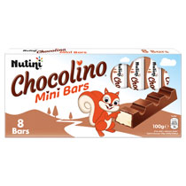 NUTINI CHOCO MINI BARS 8PK(VE)