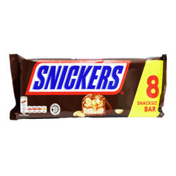 SNICKERS BAR SNACKSIZE 8PK
