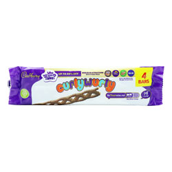 CADBURY CURLY WURLY CHOCOLATE BAR 4PK