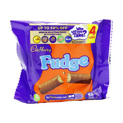CADBURY FUDGE BAR 4PK