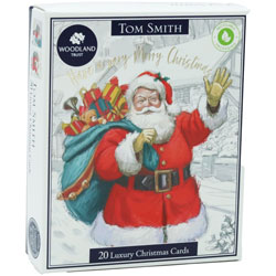TOM SMITH XMAS CARDS LUXURY BOX SANTA