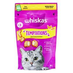 WHISKAS CAT TEMPTATIONS CHICKEN CHEESE